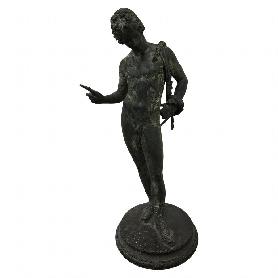 Italian Bronze Statue of Narcissus