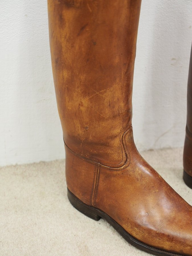 ladies calf length boots leather