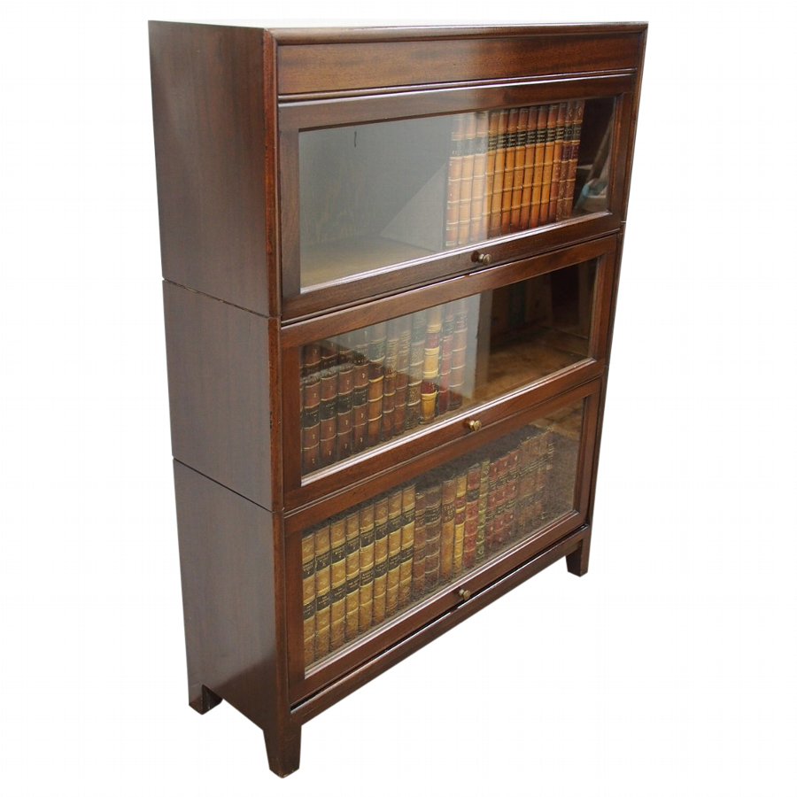 Art Deco Mahogany Sectional Bookcase