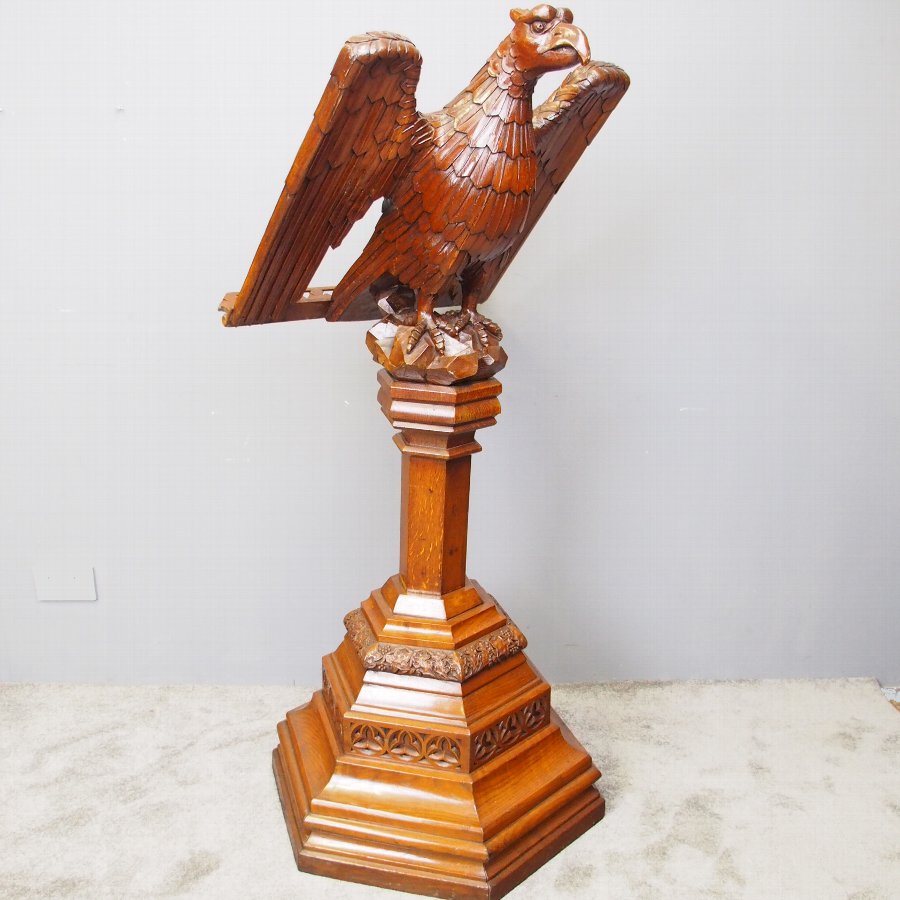 Antique Carved Eagle Lectern