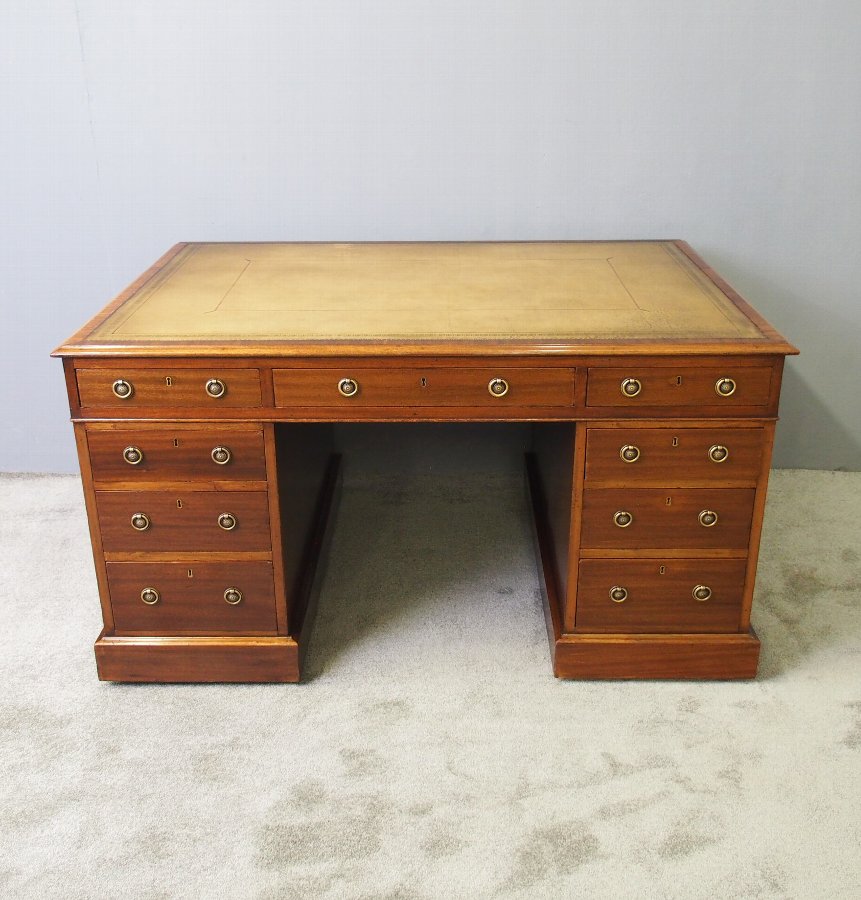 Early 19th Century Mahogany Partners Desk