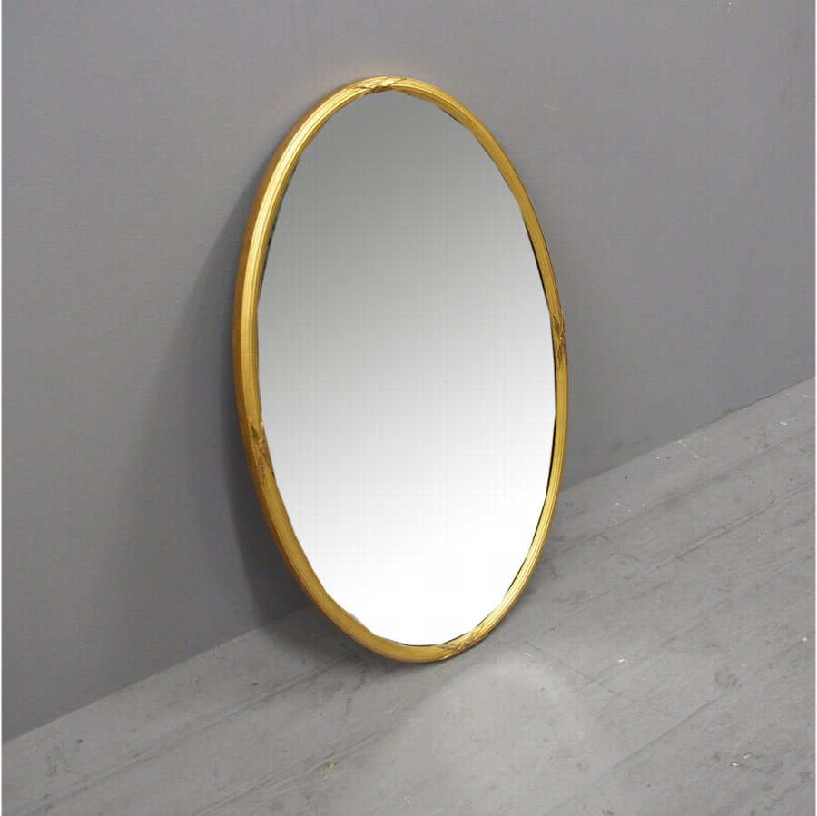  Adams Style Oval Gilt Mirror