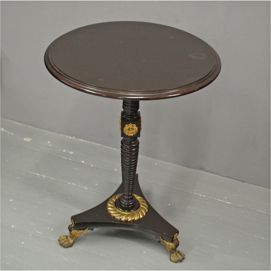 Antique William IV Ebonised Occasional Table