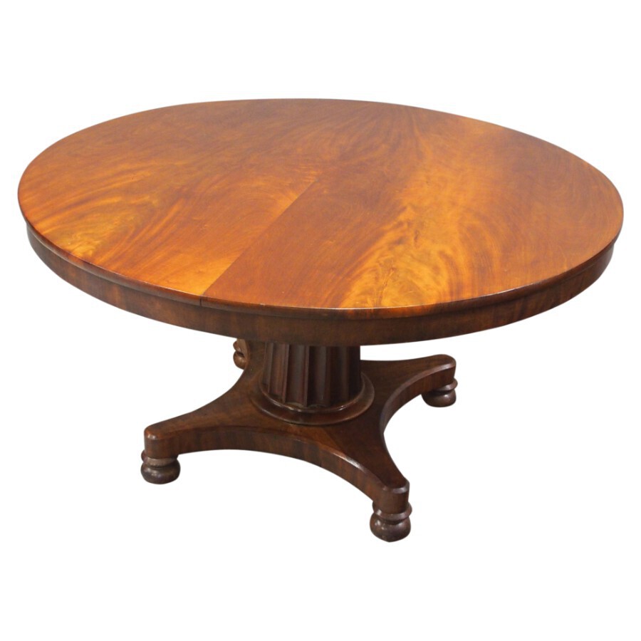 Antique William IV Circular Mahogany Breakfast Table