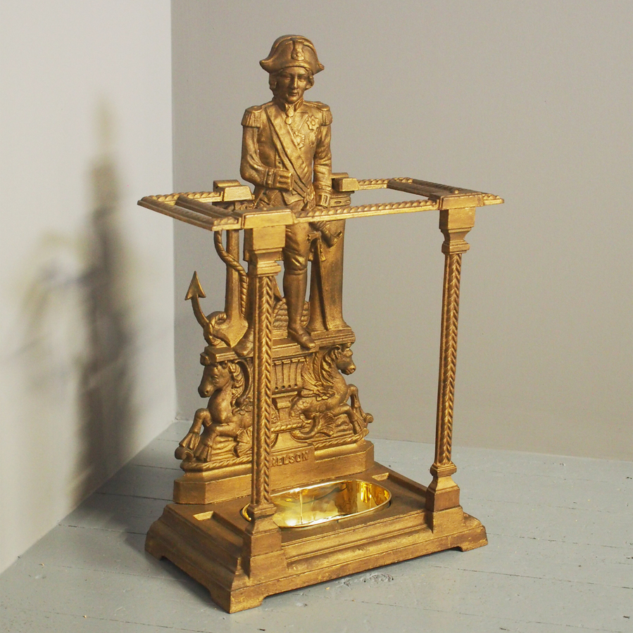 Antique Lord Nelson Victorian Cast Iron Stick Stand