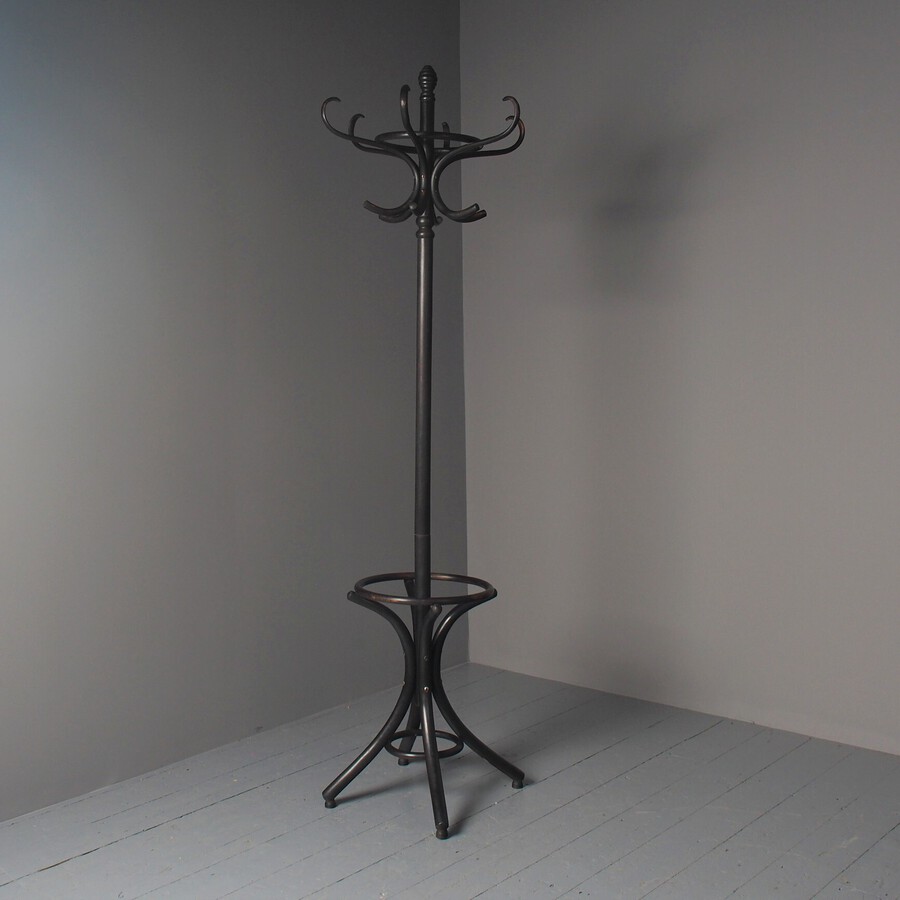 Victorian Ebonised Bentwood Hall Stand 