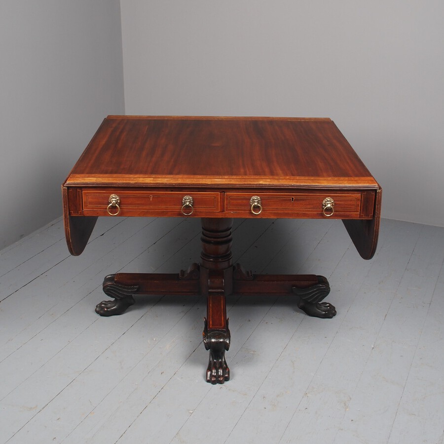 Antique Large Antique George III Mahogany Sofa Table