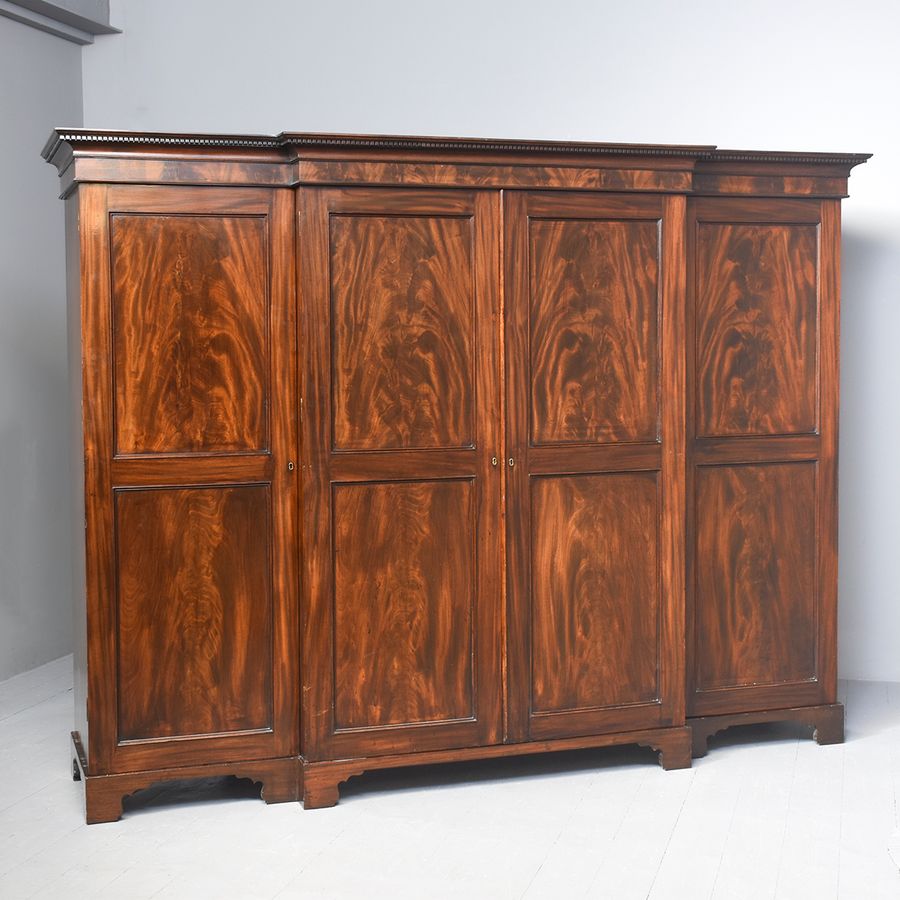 William IV Four Door Breakfront Wardrobe