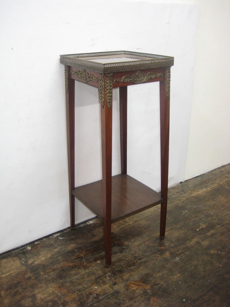 French Parquetry Top Occasional Table