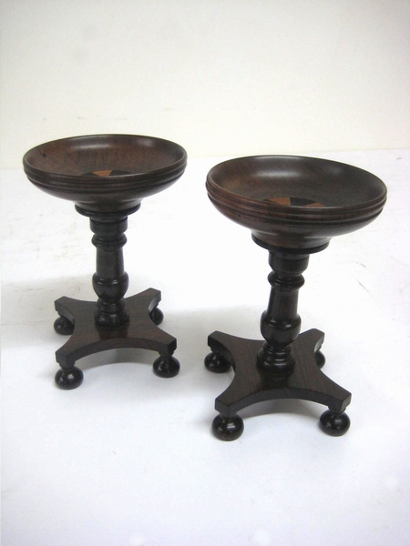 Pair of Dish Top Stands