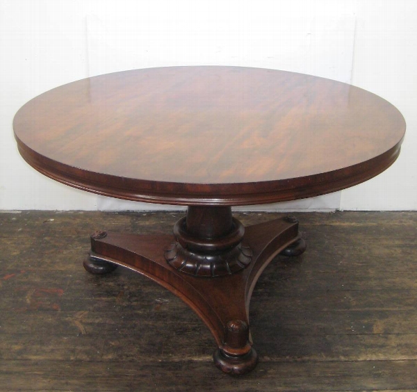 Antique William IV Mahogany Snap Top Breakfast Table