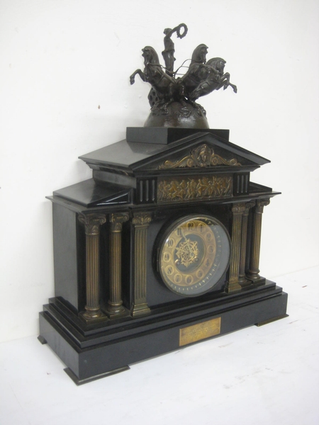 :SALE: Victorian Slate Mantel Clock