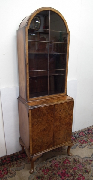 Queen Anne Style Walnut Cabinet
