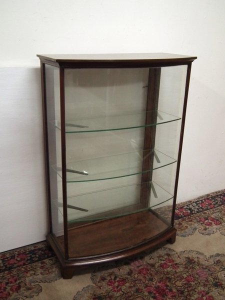 Victorian Bow Fronted Showcase 