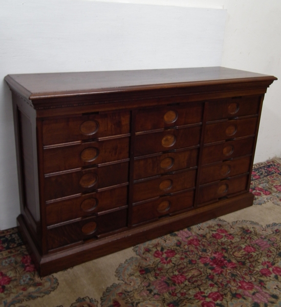 Walnut Office Filing Cabinet