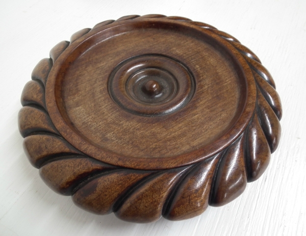 George III Mahogany Wine Coaster by James Mein