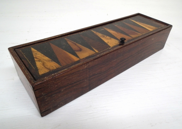 Antique Victorian Backgammon Box