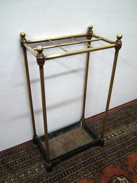 Victorian Brass and Cast Iron Stick Stand