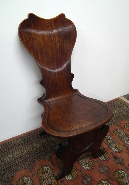 George III Mahogany Hall Chair