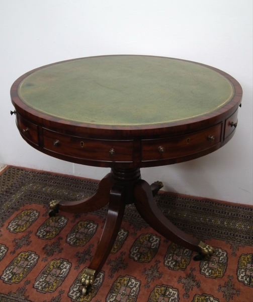 George IV Small Sized Mahogany Drum Table