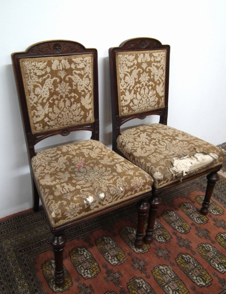Pair of 'R Whytock & Co' Oak Chairs