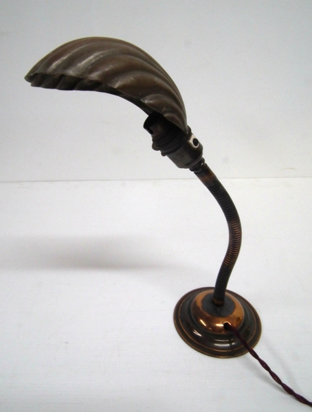 Oxidised Brass Table Lamp