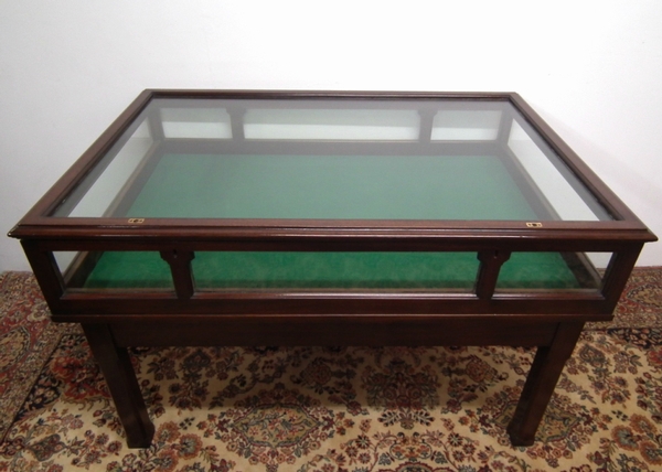 Unusual Mahogany Display Case