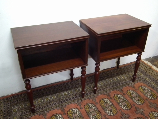 Pair of Georgian Style Open Bedside Lockers