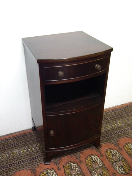 Mahogany Bow Front Locker