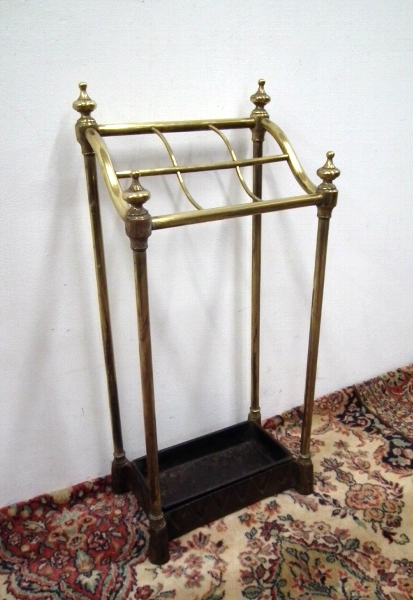 Victorian Brass and Cast Iron Stick Stand