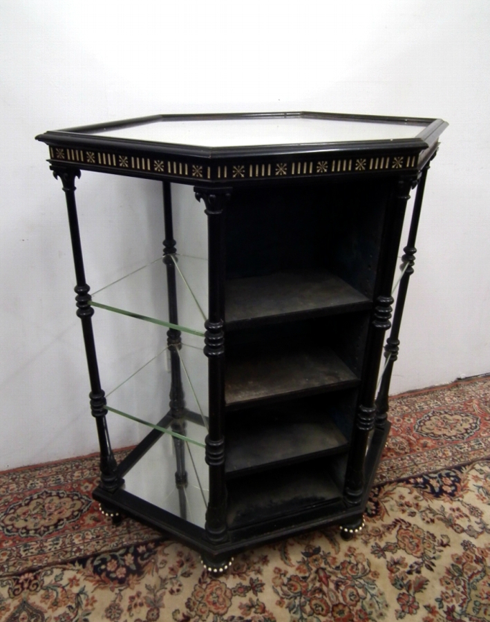 Antique Victorian Ebonised Display Stand