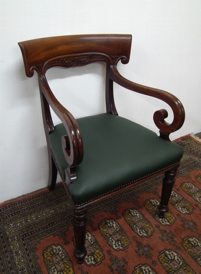 William IV Scottish Mahogany Armchair