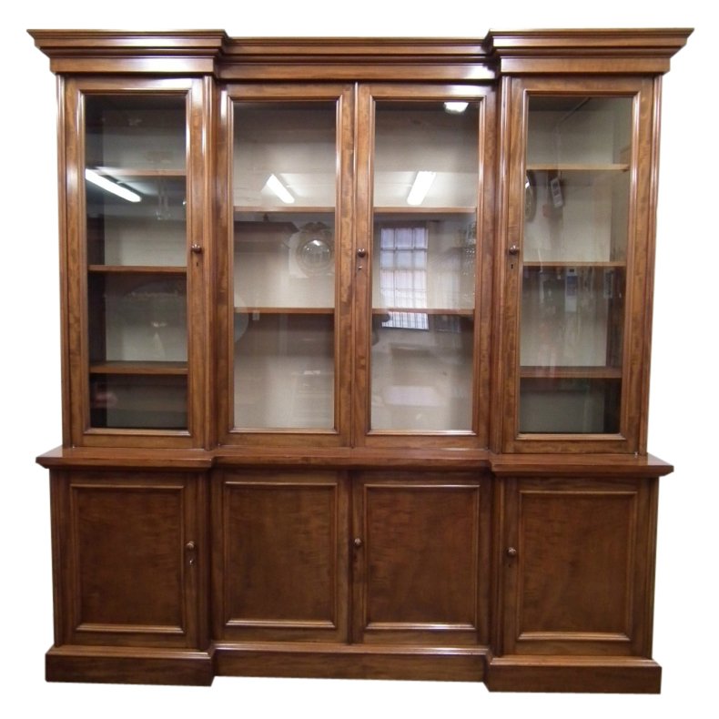Victorian 4 Door Mahogany Cabinet Bookcase