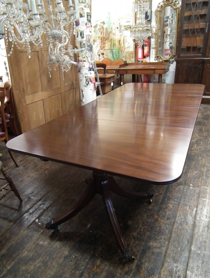 Regency Style Mahogany Dining Table