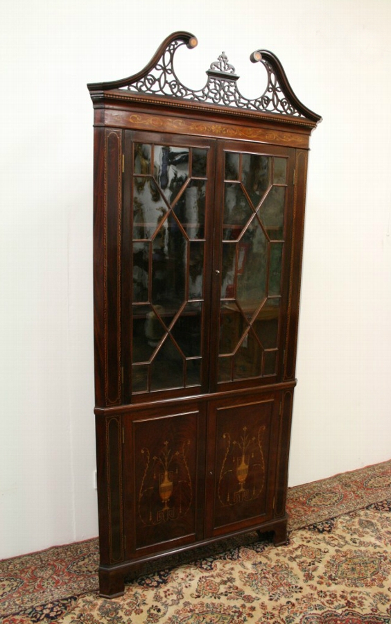 Sheraton Style Corner Cupboard