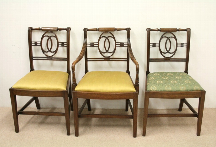 Set of 3 George IV Mahogany Dining Chairs