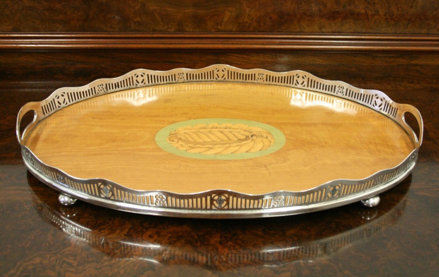Oval Satinwood Tray