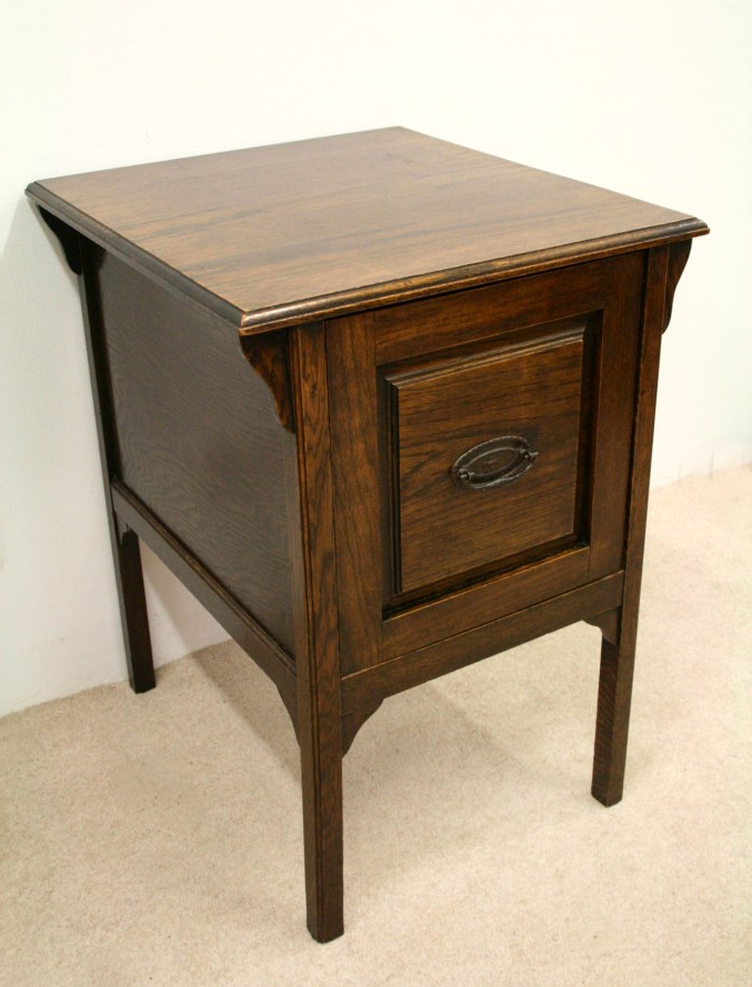 Edwardian Neat Sized Oak Filing Cabinet