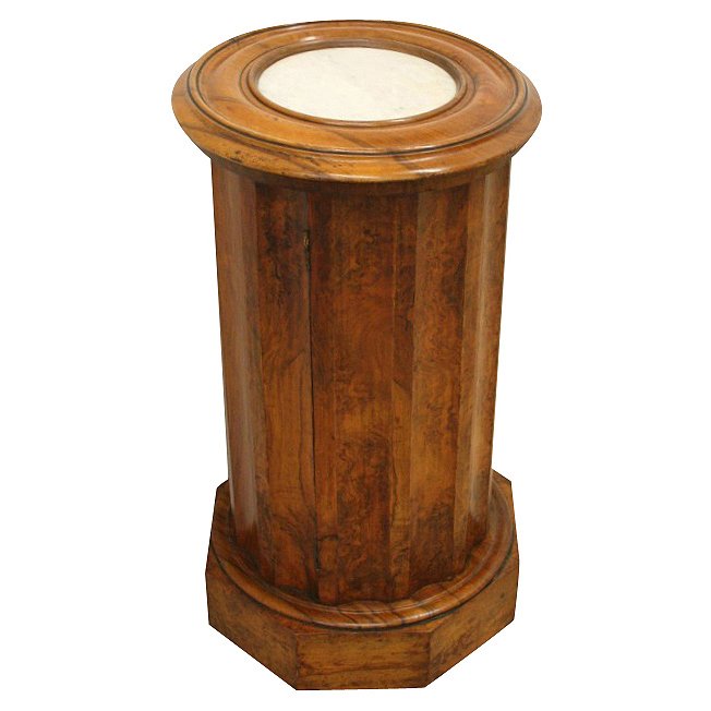 Mid Victorian Burr Walnut Pot Cupboard
