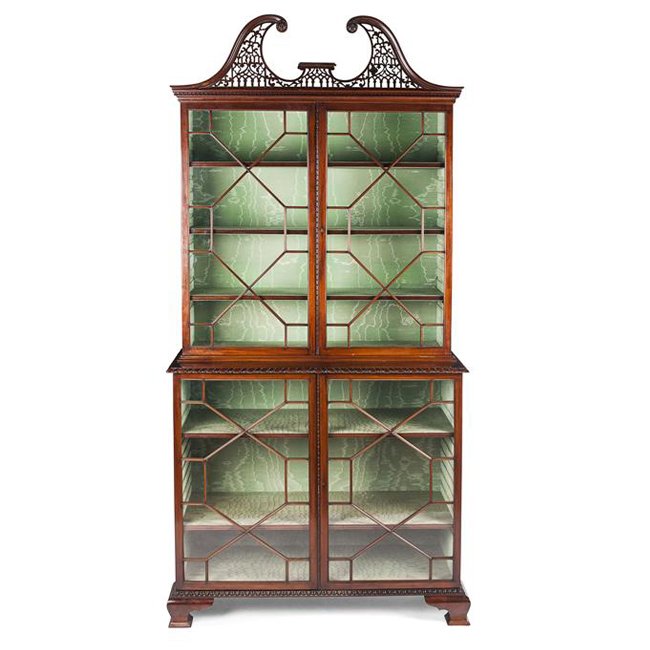 Antique George Iii Style Mahogany Display Cabinet Antiques Co Uk