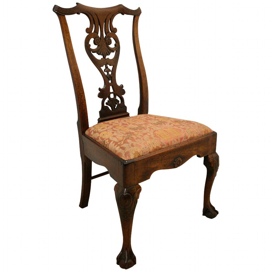 George II Carved Walnut Chair