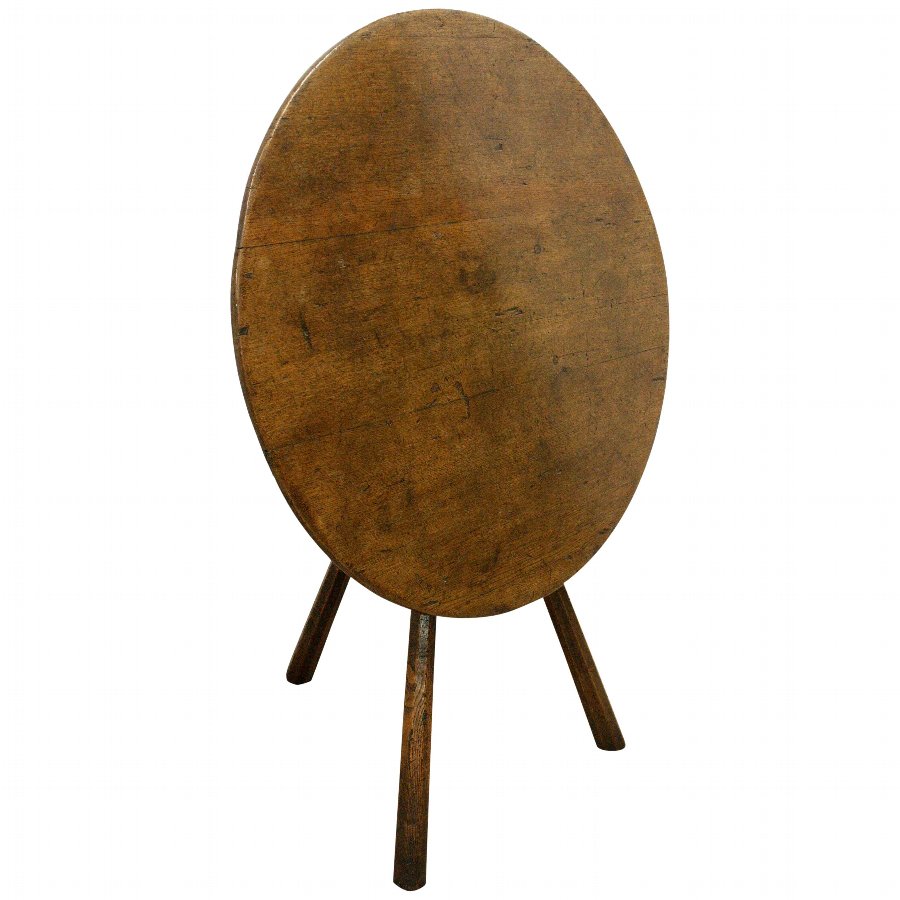Early Victorian Oak Cricket Table