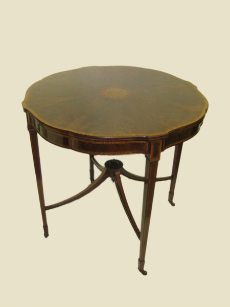 Sheraton Revival Shaped Occasional Table