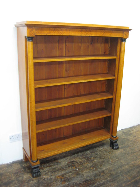 Swedish Satin Birch Open Bookcase