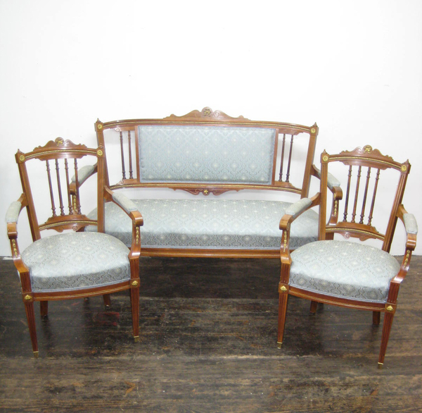French Neo Classical Style 3 Piece Suite