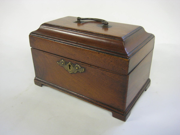 George III Mahogany Tea Caddy
