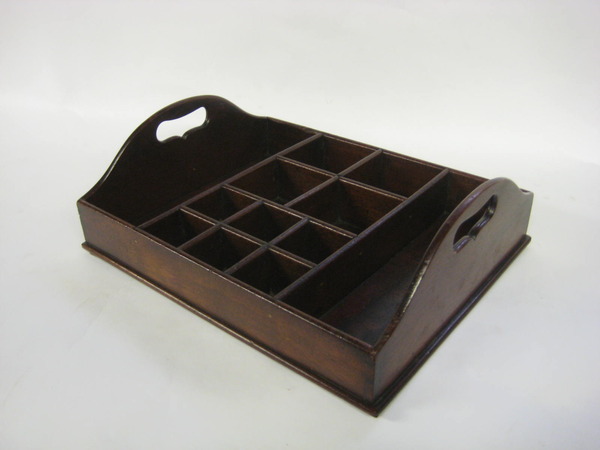 Mid Victorian Mahogany Butlers Tidy