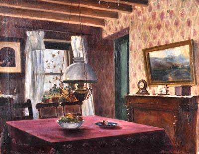 Antique A Cottage Dinning Room Interior