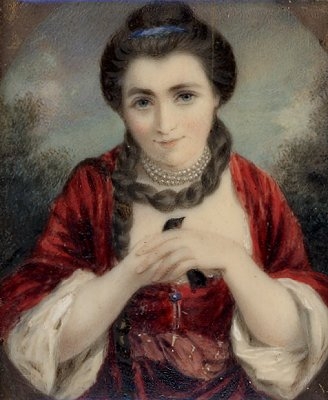 Antique Portrait of Lady Elizabeth Fortescue (1801-1867)