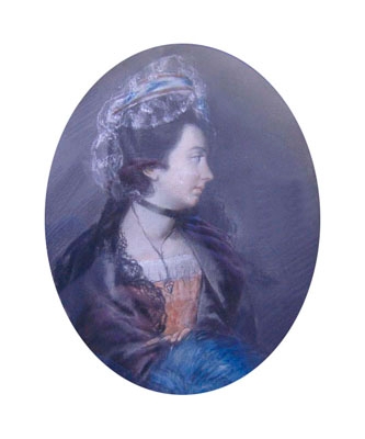 Antique Portrait of Mrs Symonds nee Waller